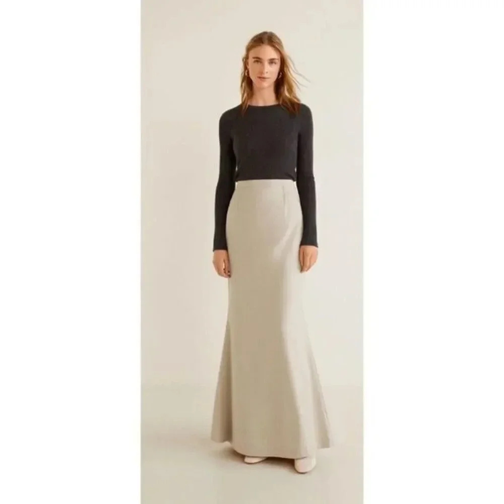 MangoFlared long skirt